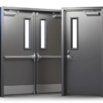 double steel door set single and double