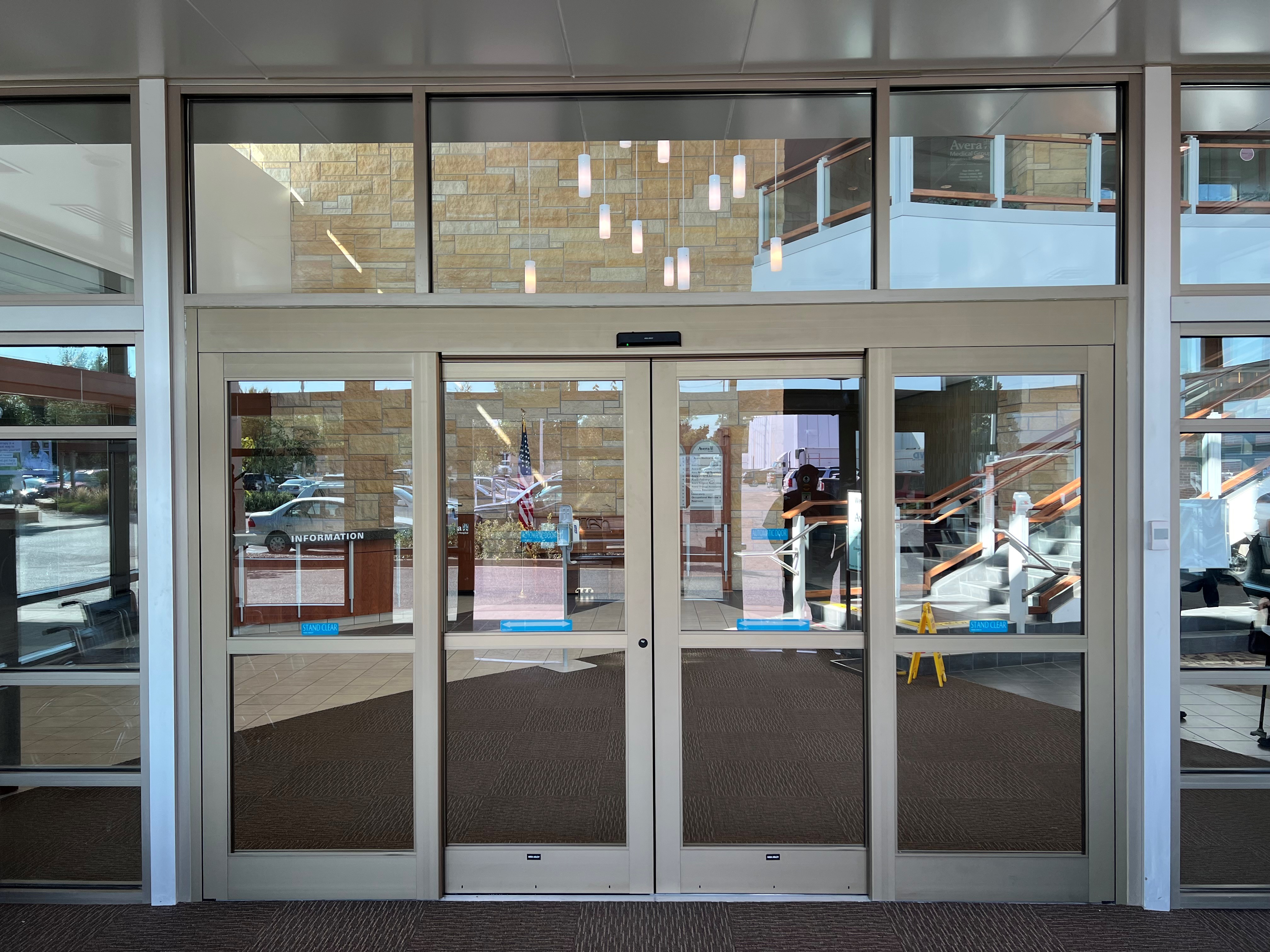 avera new entrance (outside looking in)